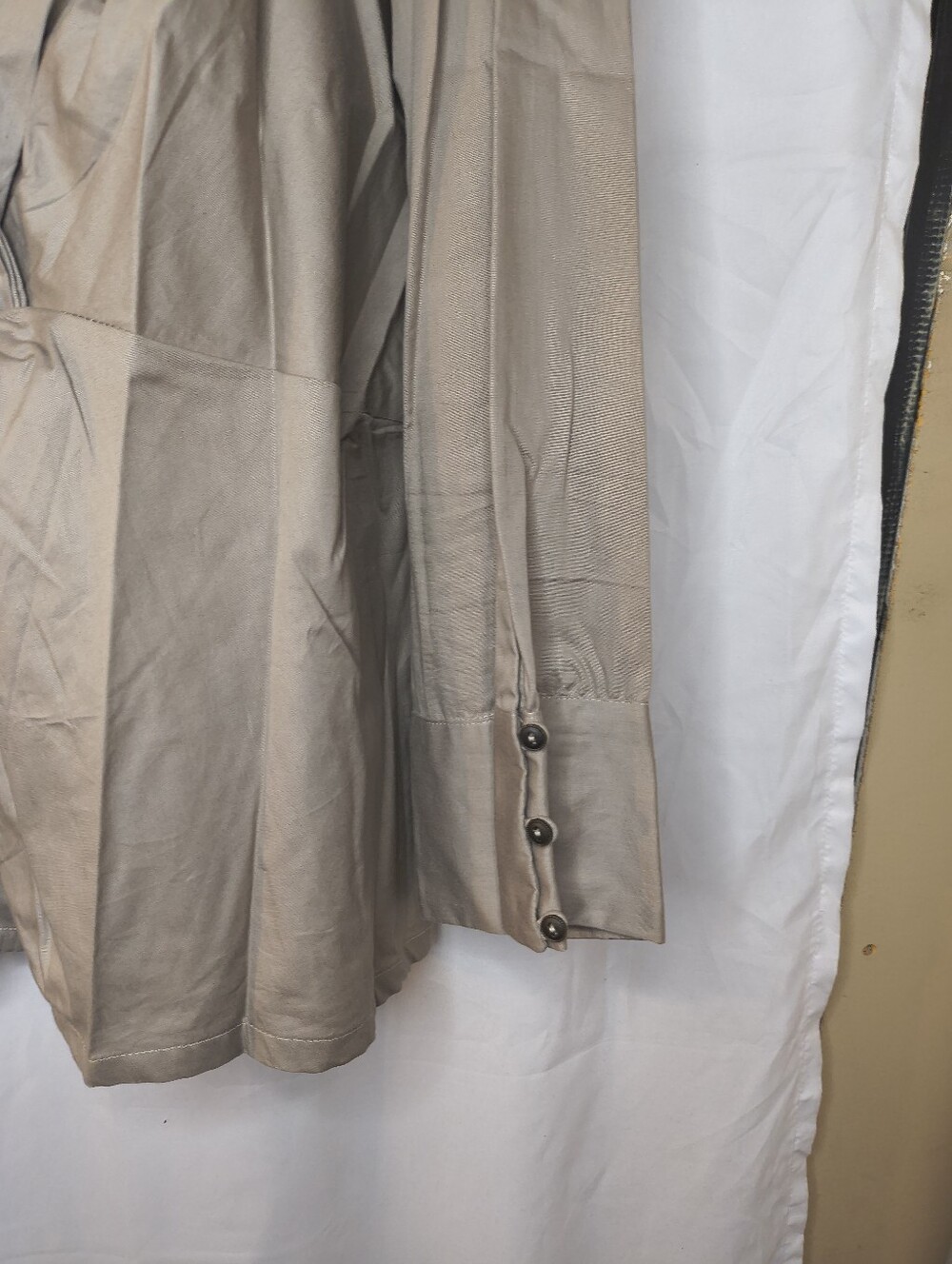 Reistor Neutral Taupe V-Neck Blouse - Picture 5 of 7